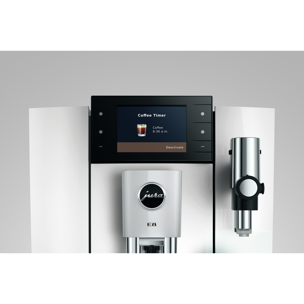 Jura E8 Piano White (INTD) Coffee Machine