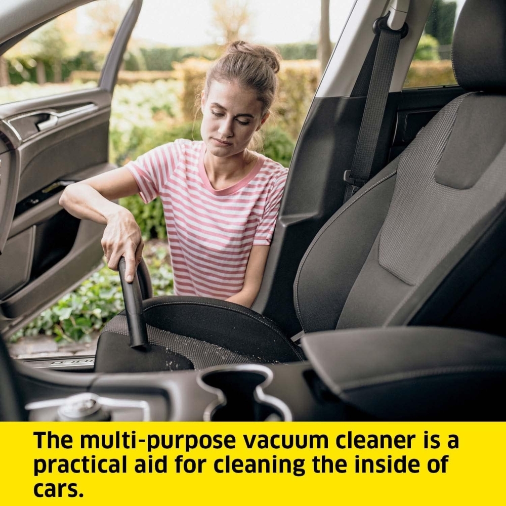 Karcher WD2PLUS Cylinder Vacuum Cleaner, Yellow