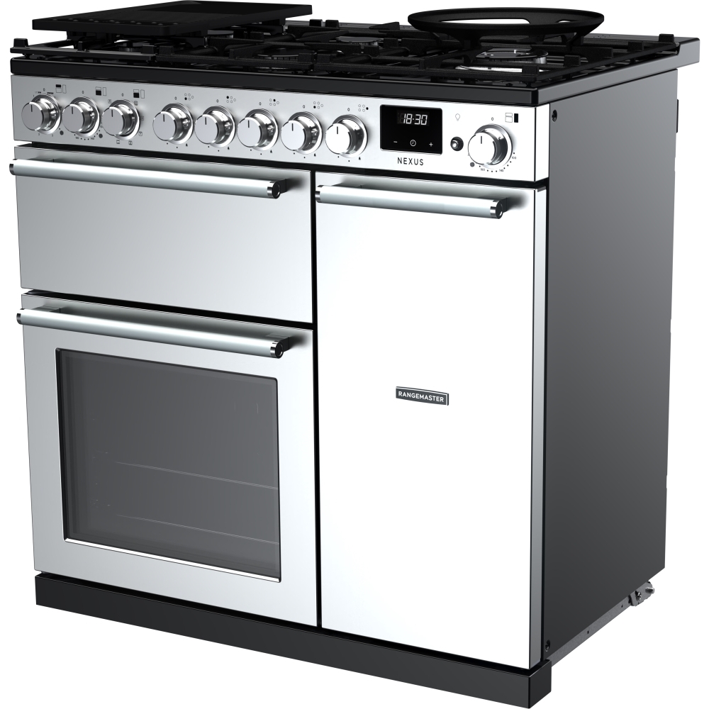 Rangemaster NEX90DFSTST/CM1 90cm Dual Fuel Range Cooker