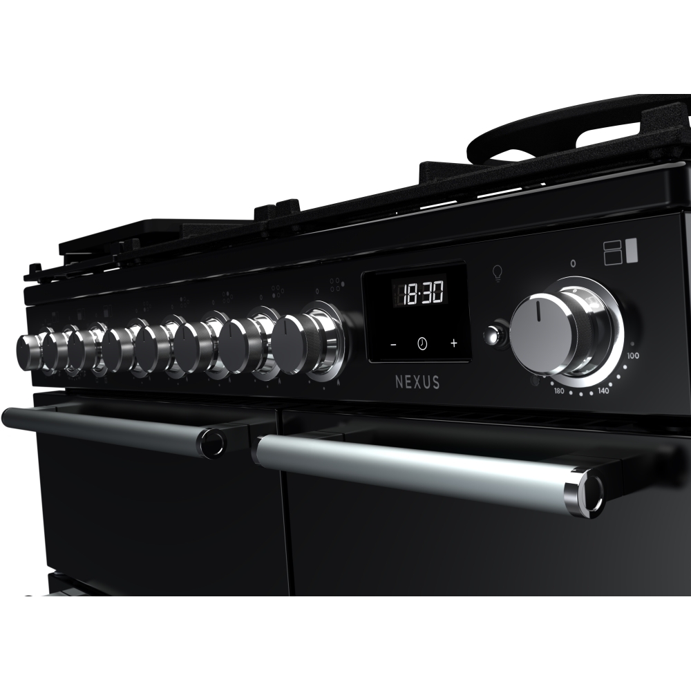 Rangemaster NEX90DFPGBL/CM1 90cm Dual Fuel Range Cooker