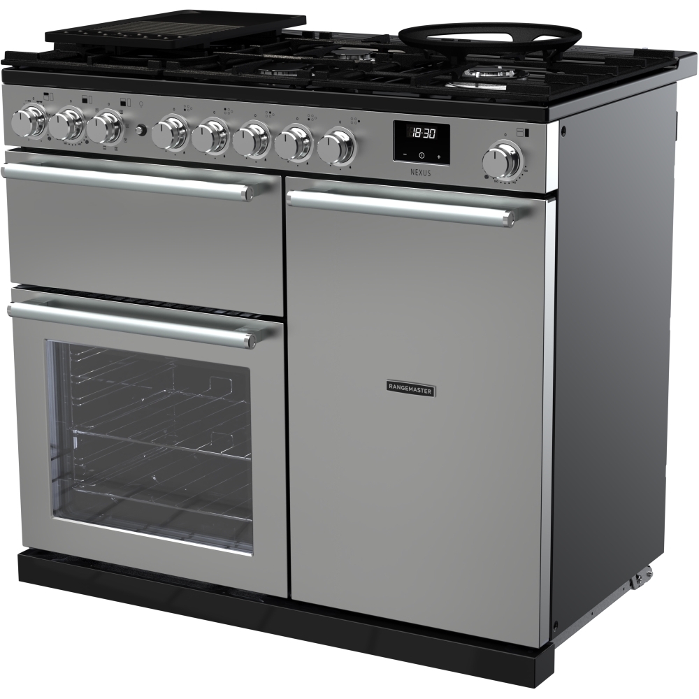 Rangemaster NEX100DFSTST/CM1 100cm Dual Fuel Range Cooker