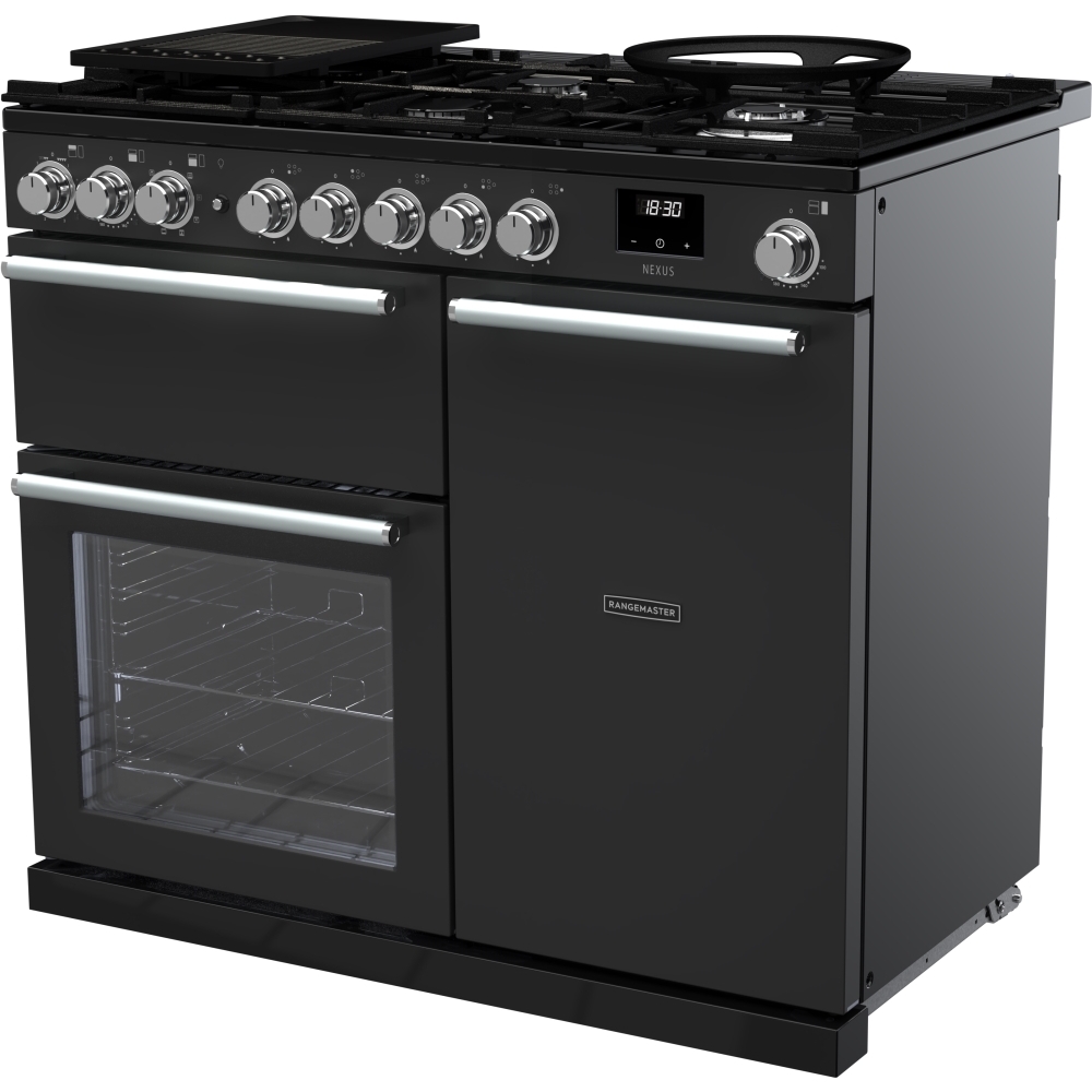 Rangemaster NEX100DFPCBL/CM1 100cm Dual Fuel Range Cooker