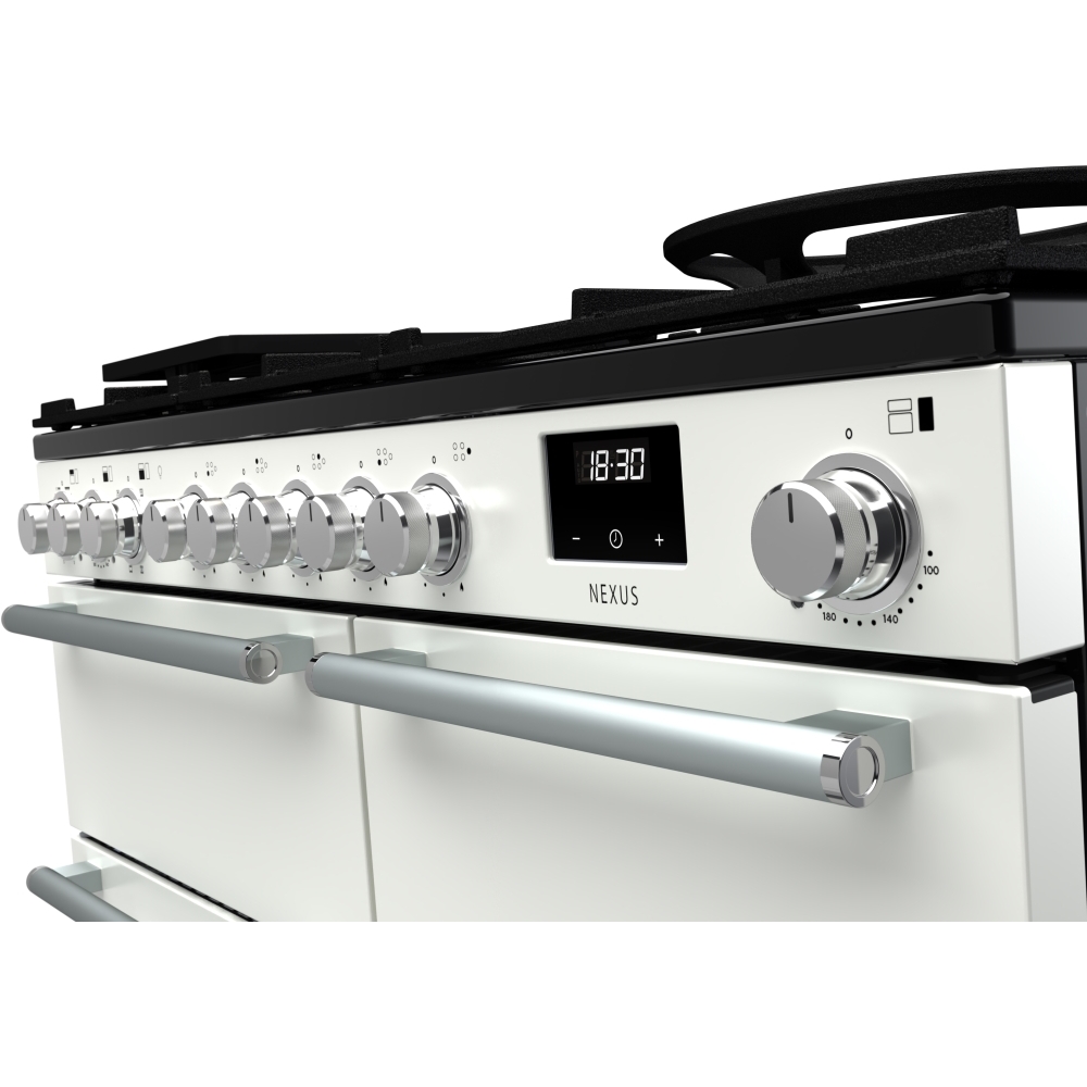 Rangemaster NEX100DFPWHT/CM1 100cm Dual Fuel Range Cooker