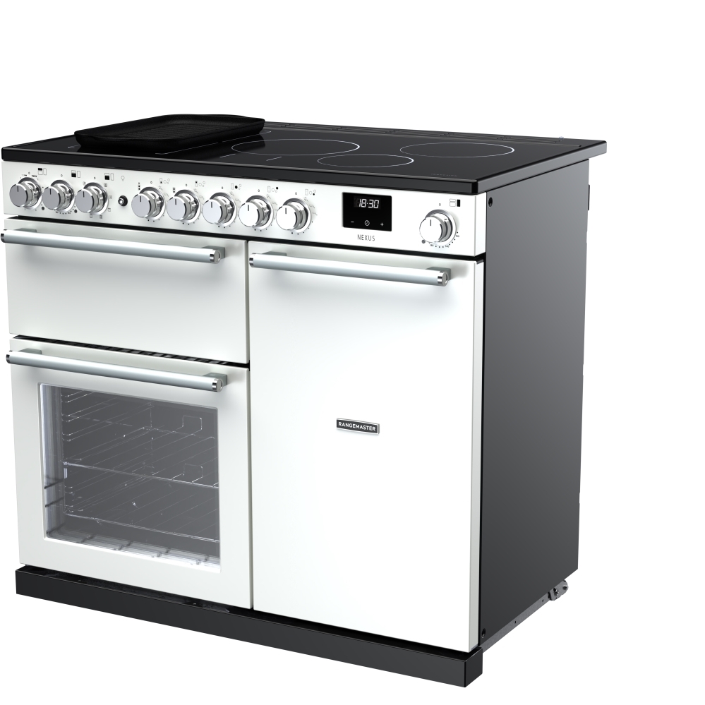 Rangemaster NEX100EIPWHT/CM1 100cm Induction Range Cooker