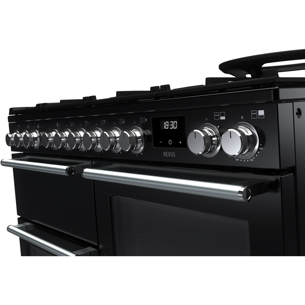 Rangemaster NEXO110DFPGBL/CM1 110cm Dual Fuel Range Cooker, A Rated