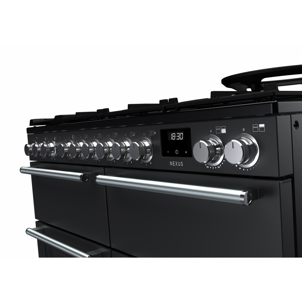 Rangemaster NEXB110DFPCBL/CM1 110cm Dual Fuel Range Cooker
