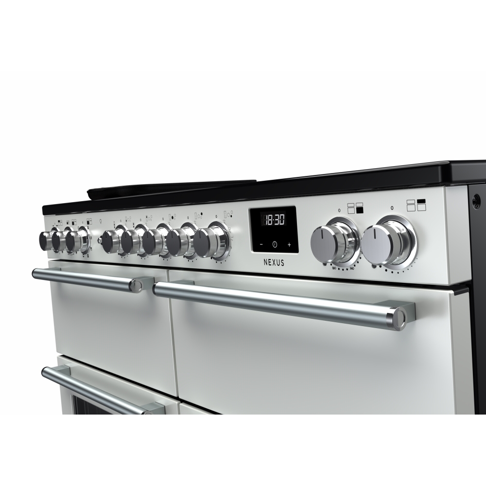 Rangemaster NEXB110EIPWHT/CM1 110cm Induction Range Cooker