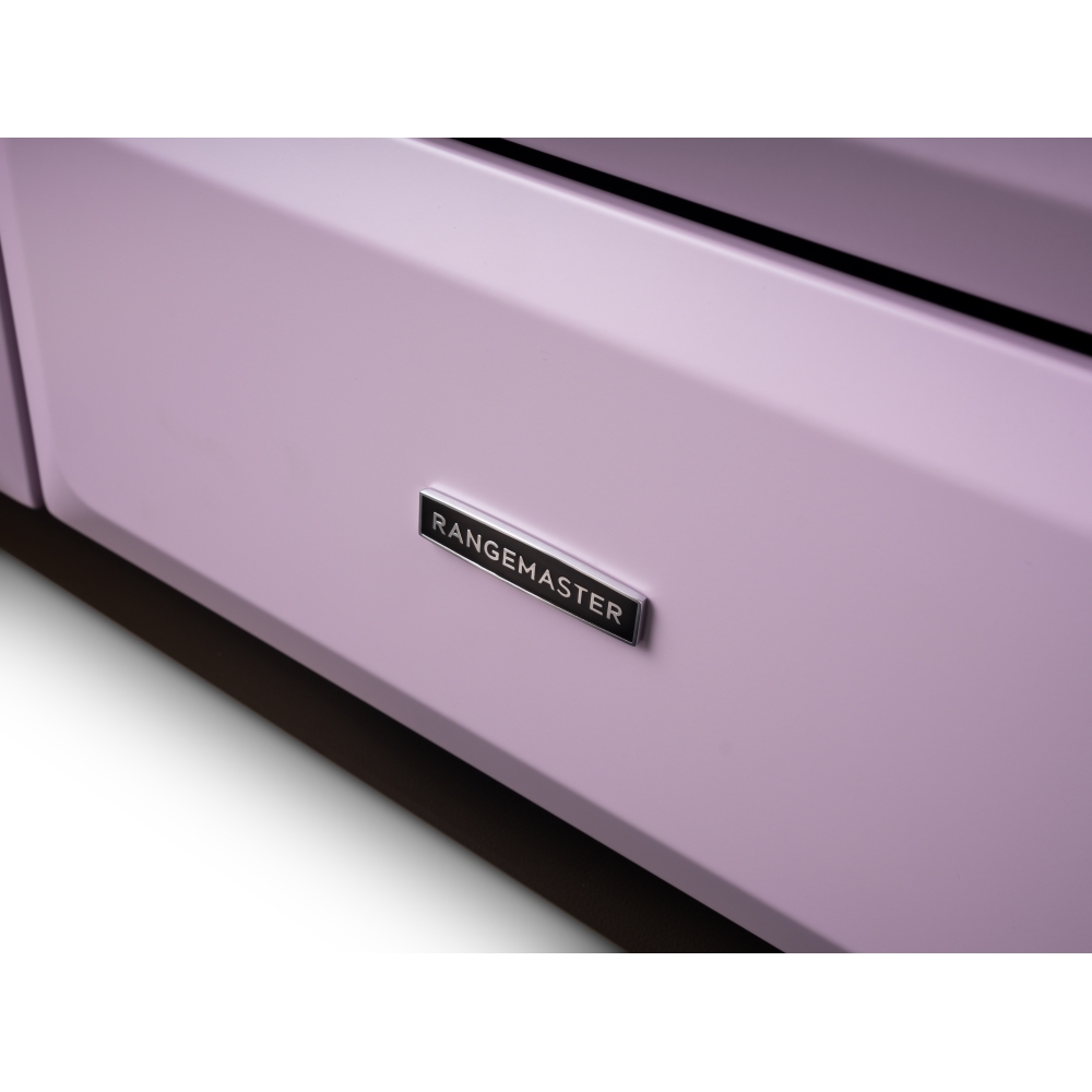 Rangemaster CLDLO110DFPHTH/CM1 110cm Dual Fuel Range Cooker Classic Deluxe Heather / Chrome, A Rated