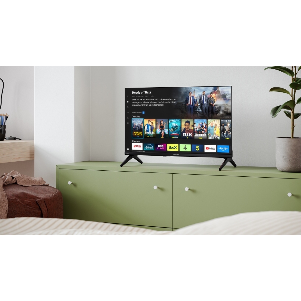 Sharp 1T-C24HE2245KB 24" LED Smart Television, HD Ready, Black, E Rated