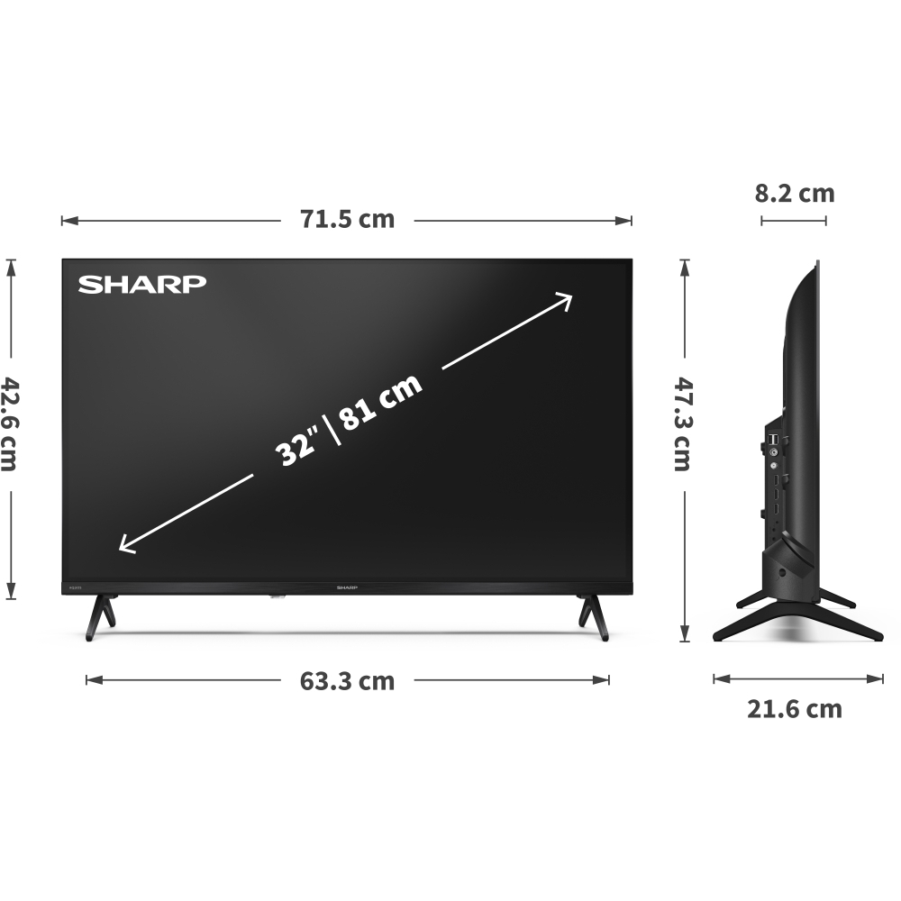 Sharp 1T-C32HE2245KB 32" Television
