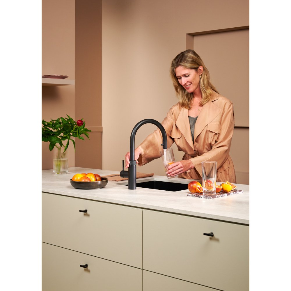 Quooker 2.0FXRBLK Flex Round Tap (Tap Only), Black