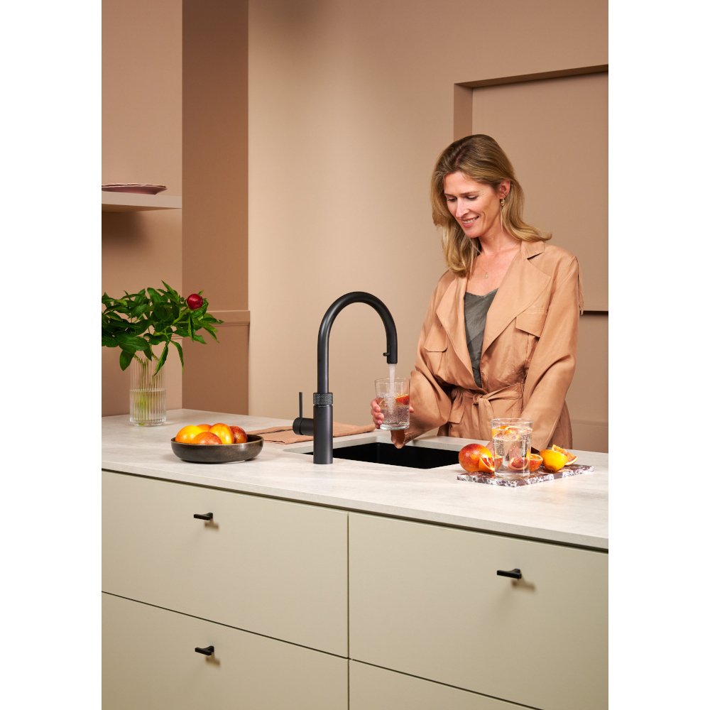 Quooker 2.0FXRBLK Flex Round Tap (Tap Only), Black