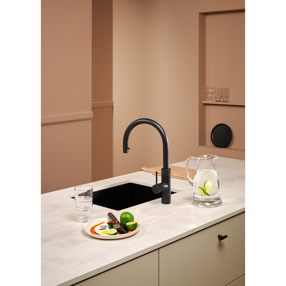 Quooker 2.0FXRBLK Flex Round Tap (Tap Only), Black