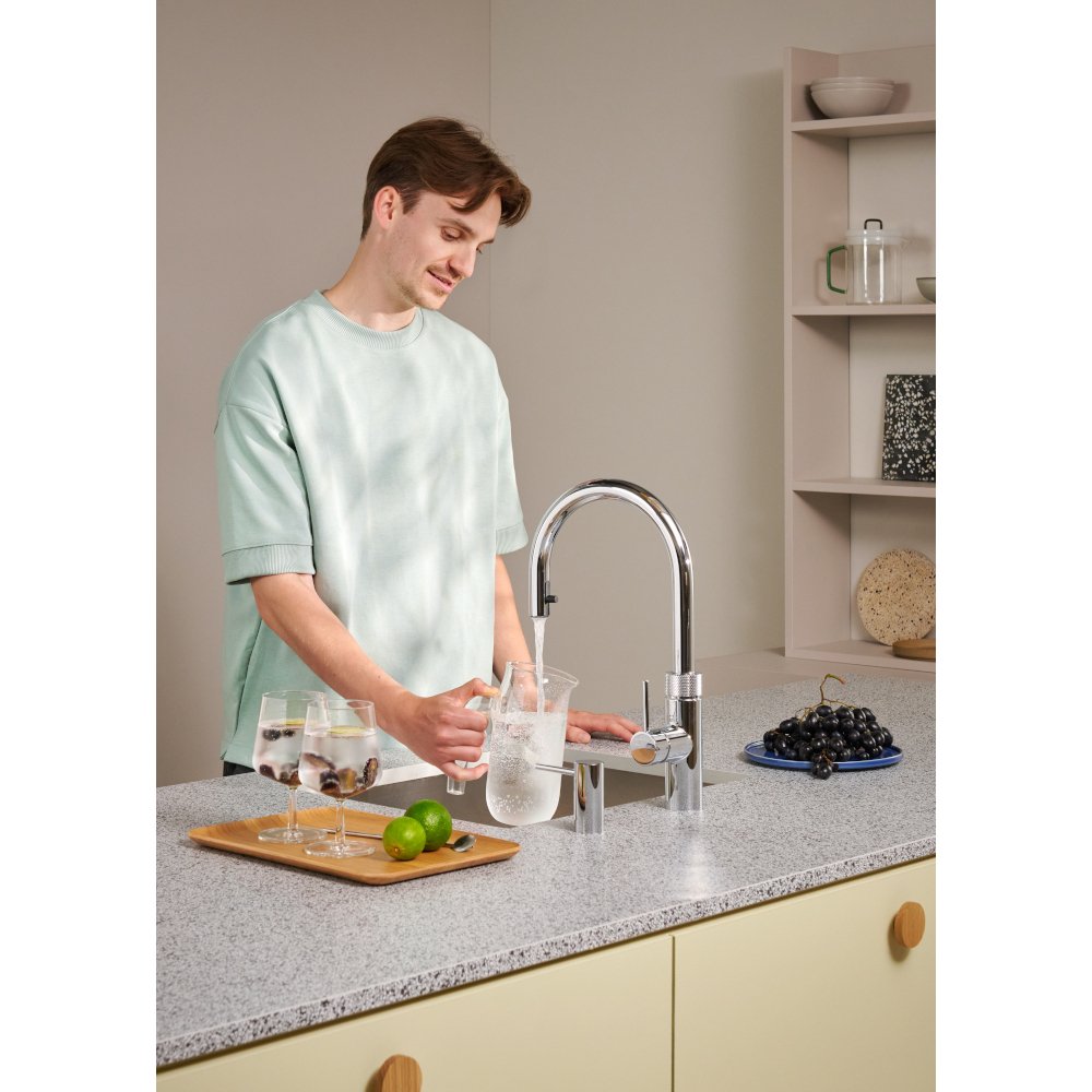 Quooker 2.0FXRCHR Flex Round Tap (Tap Only), Chrome