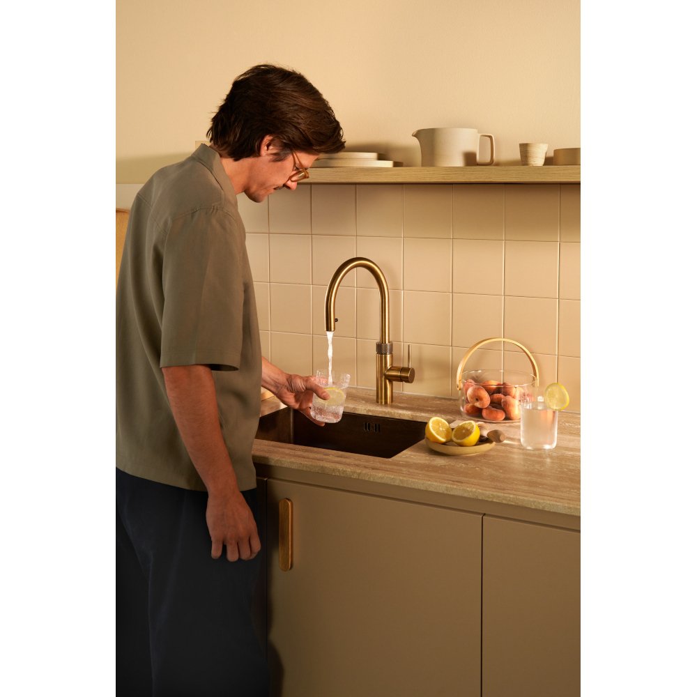 Quooker 2.0FXRPTB Flex Round Tap (Tap Only), Patinated Brass