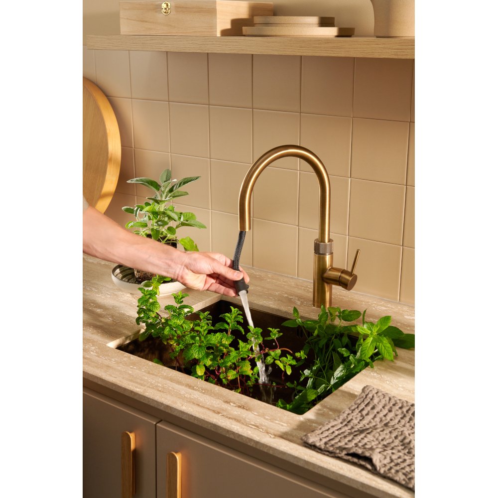 Quooker 2.0FXRPTB Flex Round Tap (Tap Only), Patinated Brass