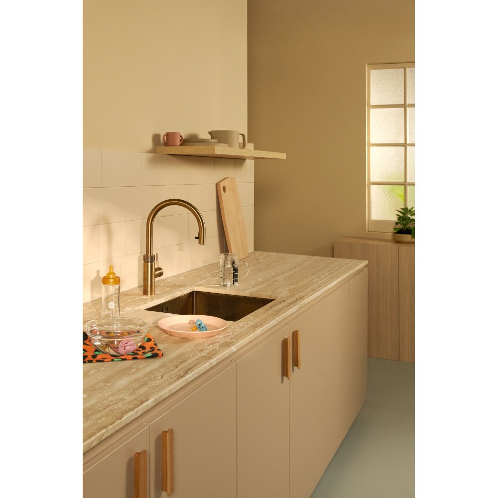 Quooker 2.0FXRPTB Flex Round Tap (Tap Only), Patinated Brass