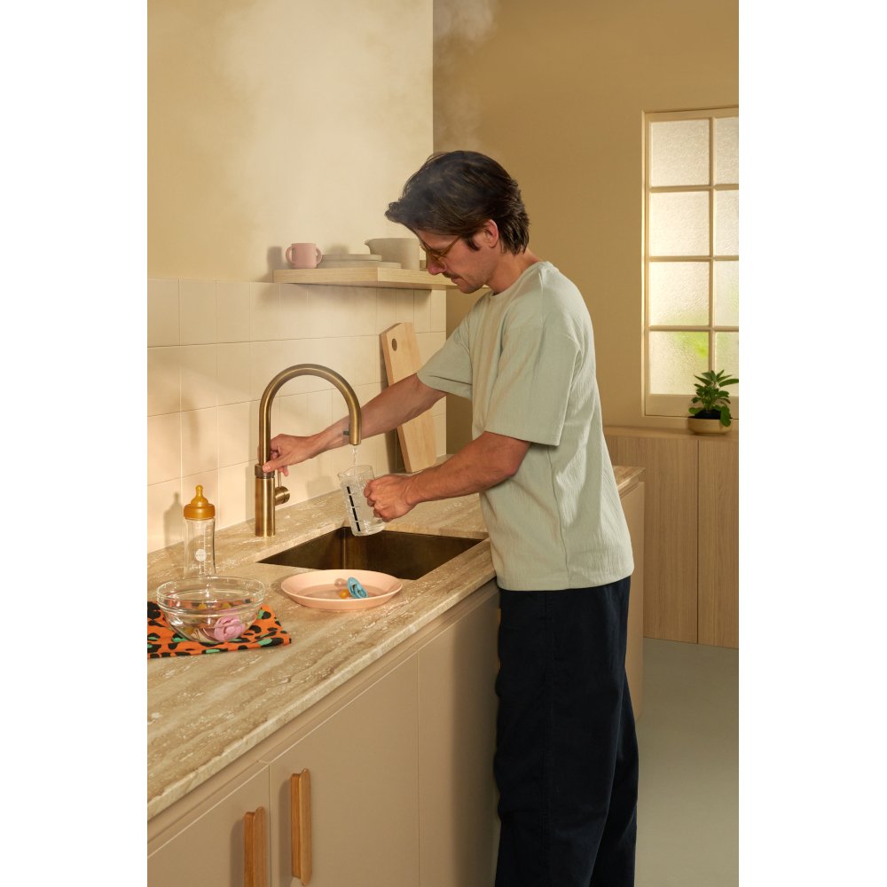 Quooker 2.0FXRPTB Flex Round Tap (Tap Only), Patinated Brass