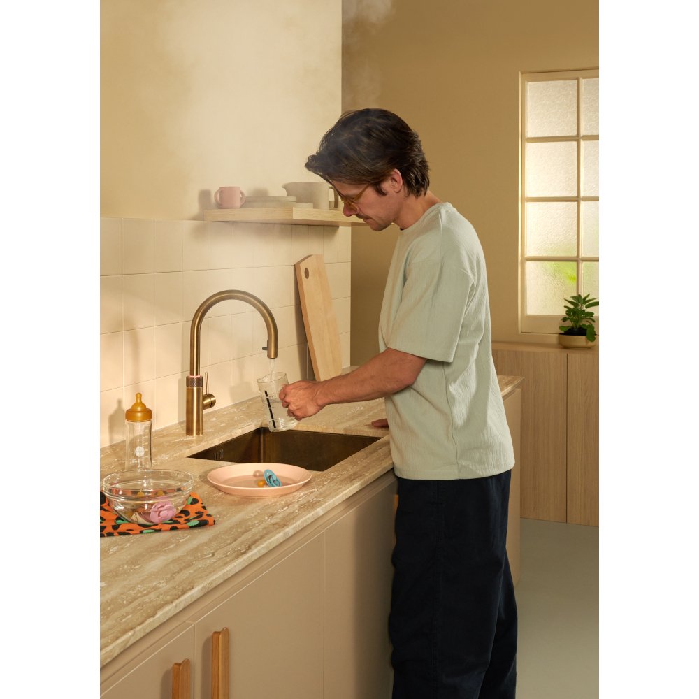 Quooker 2.0FXRPTB Flex Round Tap (Tap Only), Patinated Brass