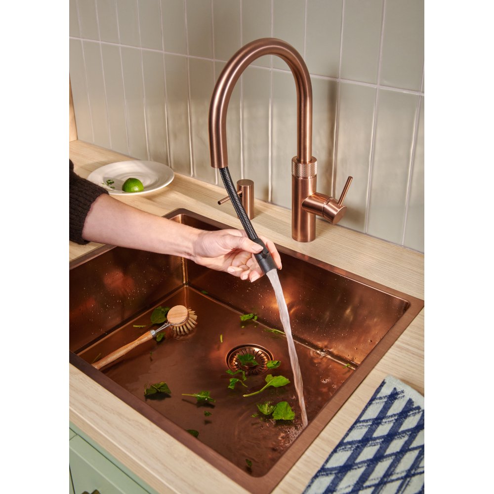 Quooker 2.0FXRRCO Flex Round Tap (Tap Only), Rose Copper