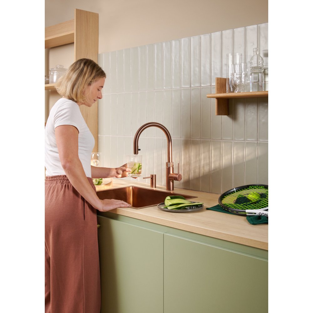 Quooker 2.0FXRRCO Flex Round Tap (Tap Only), Rose Copper