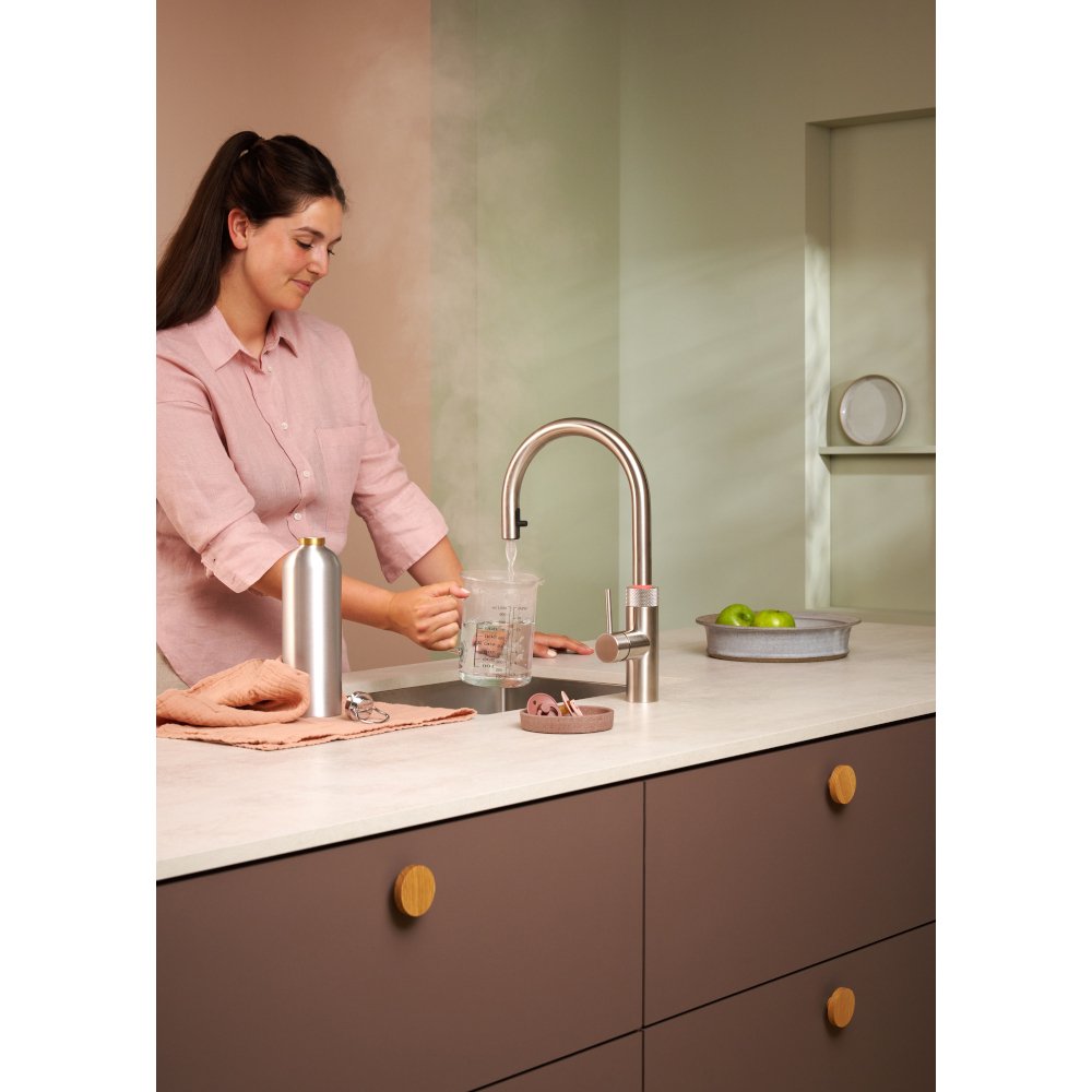 Quooker 2.0FXRSST Flex Round Tap (Tap Only), Stainless Steel