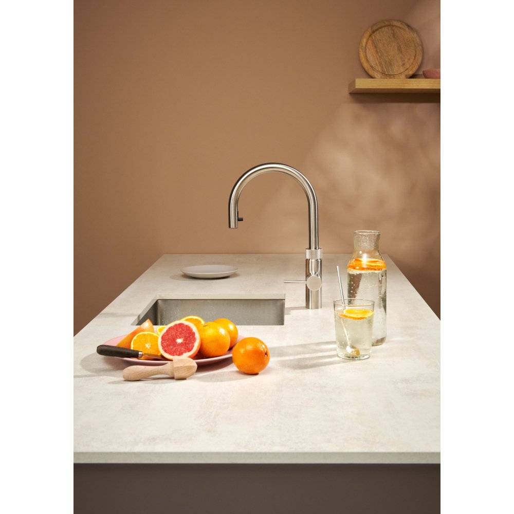 Quooker 2.0FXRSST Flex Round Tap (Tap Only), Stainless Steel