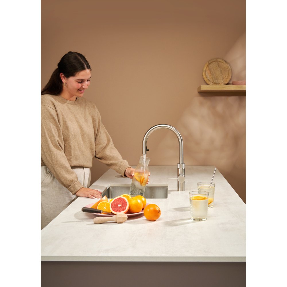 Quooker 2.0FXRSST Flex Round Tap (Tap Only), Stainless Steel