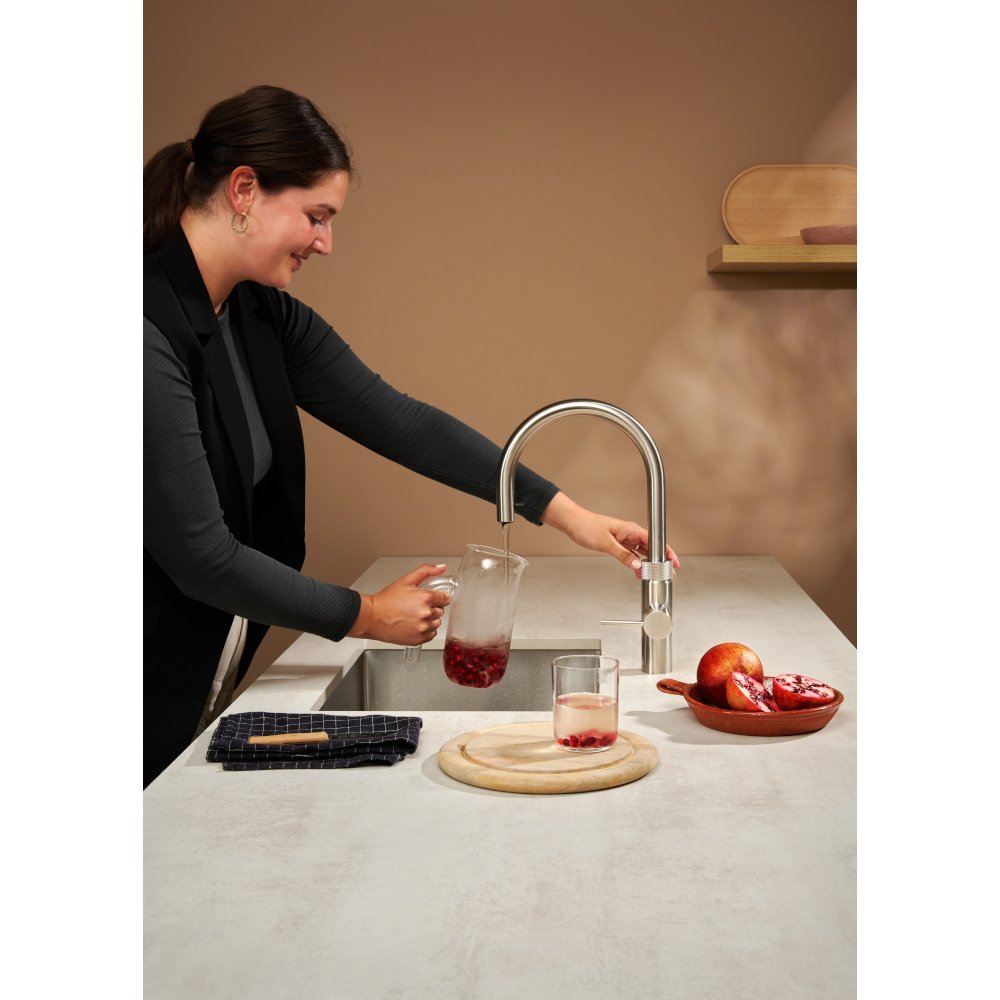 Quooker 2.0FXRSST Flex Round Tap (Tap Only), Stainless Steel