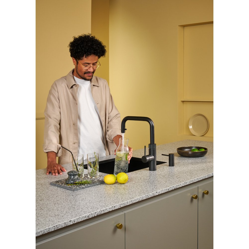 Quooker 2.0FXSBLK Flex Square Tap (Tap Only), Black