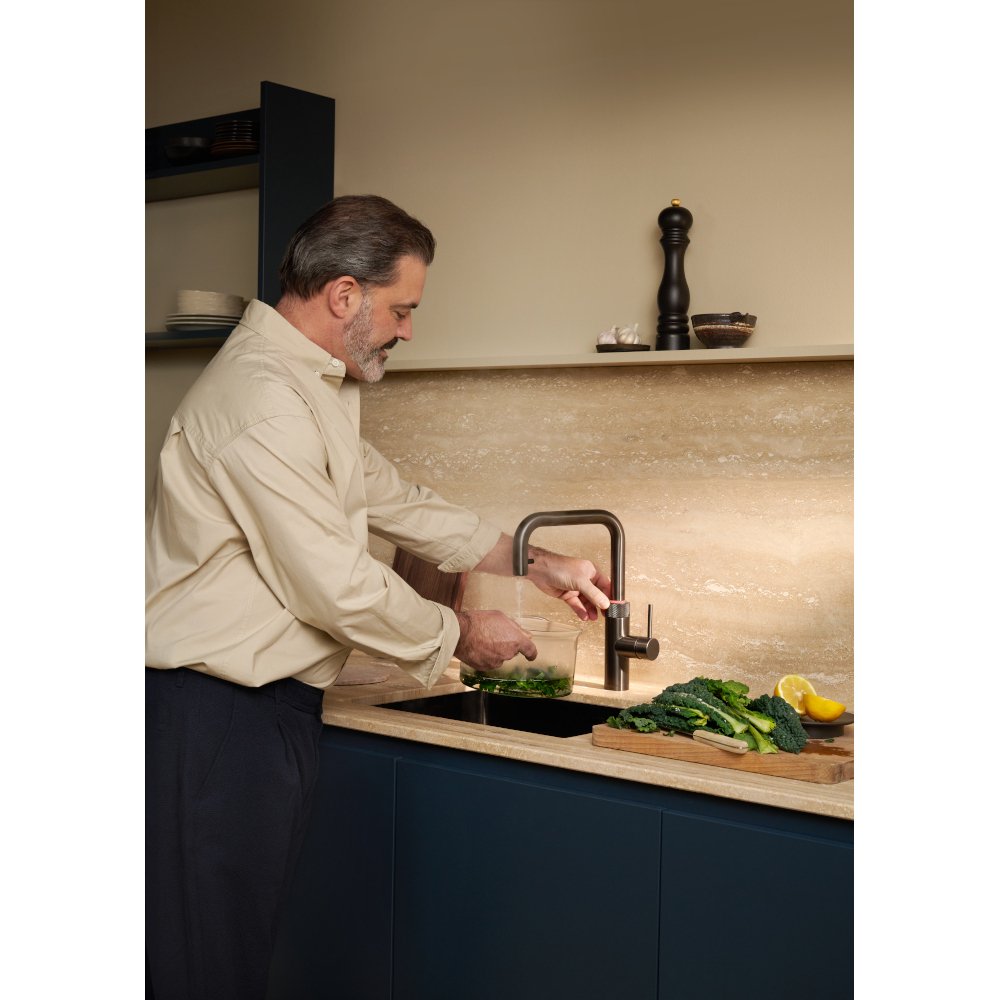 Quooker 2.0FXSGME Flex Square Tap (Tap Only), Gunmetal