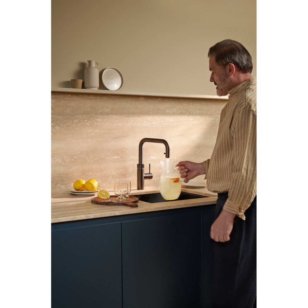 Quooker 2.0FXSGME Flex Square Tap (Tap Only), Gunmetal