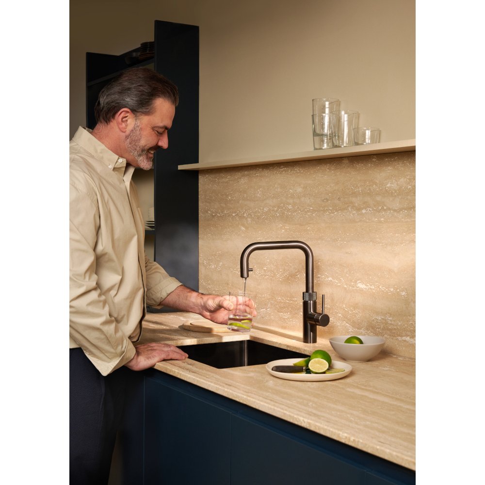 Quooker 2.0FXSGME Flex Square Tap (Tap Only), Gunmetal