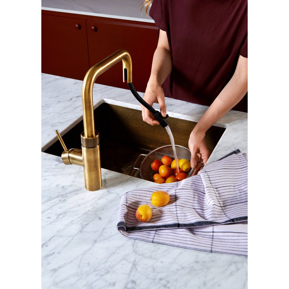Quooker 2.0FXSPTB Flex Square Tap (Tap Only), Patinated Brass