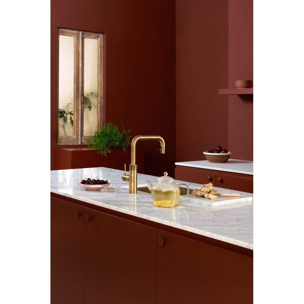 Quooker 2.0FXSPTB Flex Square Tap (Tap Only), Patinated Brass