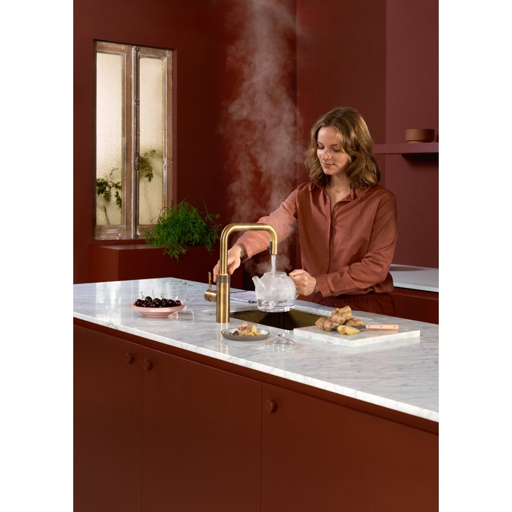 Quooker 2.0FXSPTB Flex Square Tap (Tap Only), Patinated Brass