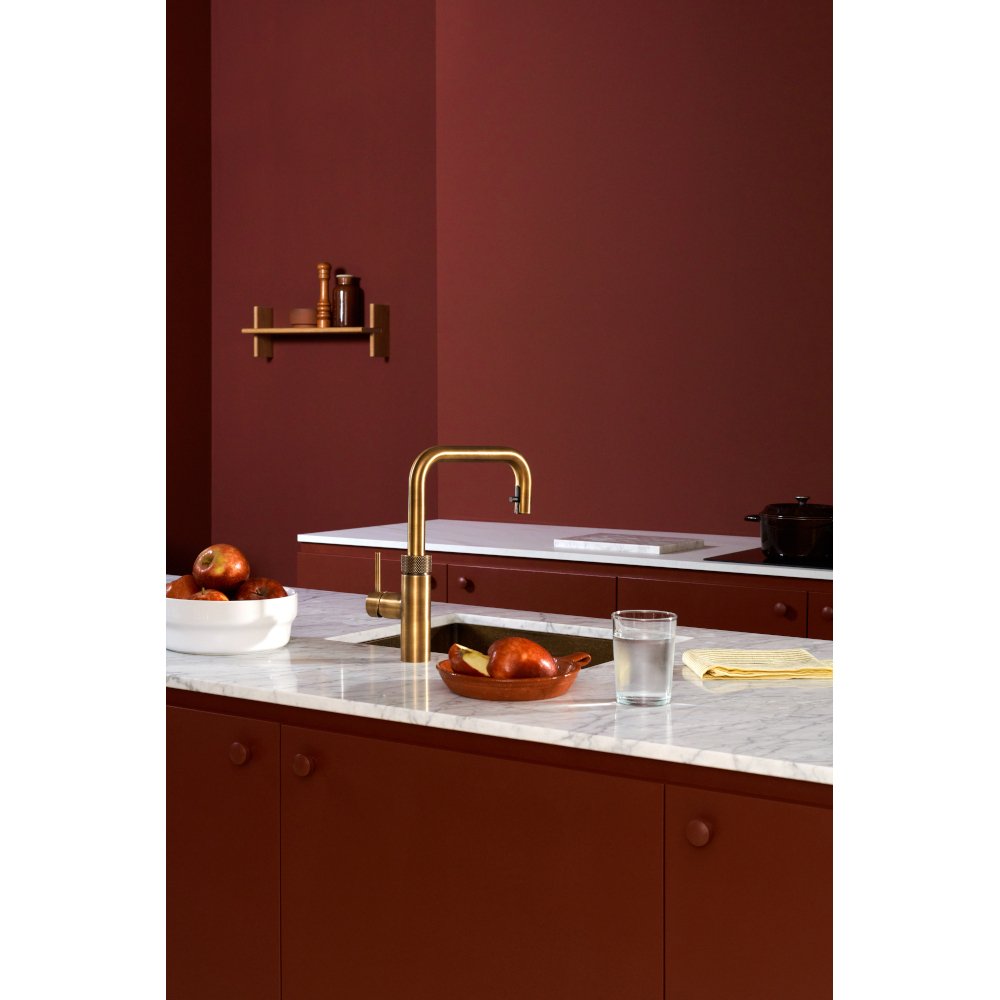 Quooker 2.0FXSPTB Flex Square Tap (Tap Only), Patinated Brass