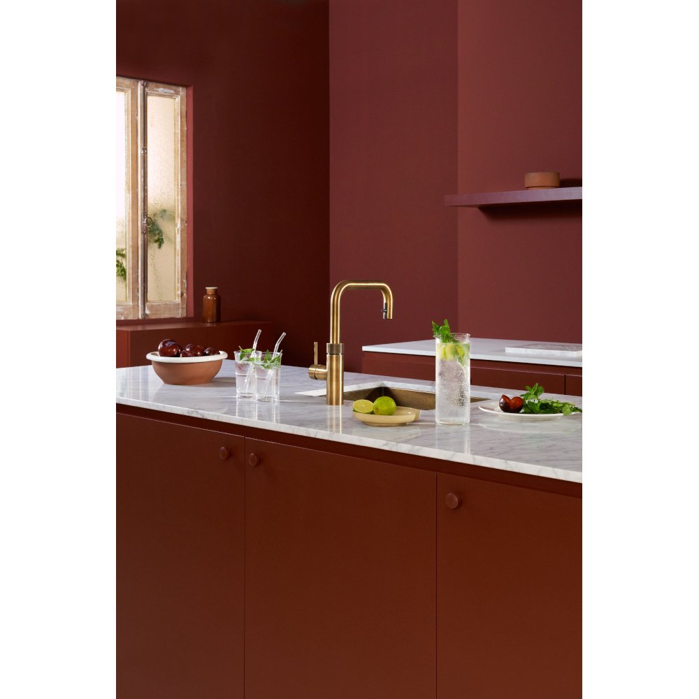 Quooker 2.0FXSPTB Flex Square Tap (Tap Only), Patinated Brass