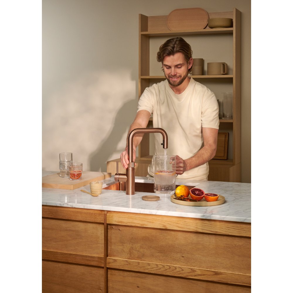 Quooker 2.0FXSRCO Flex Square Tap (Tap Only), Rose Copper