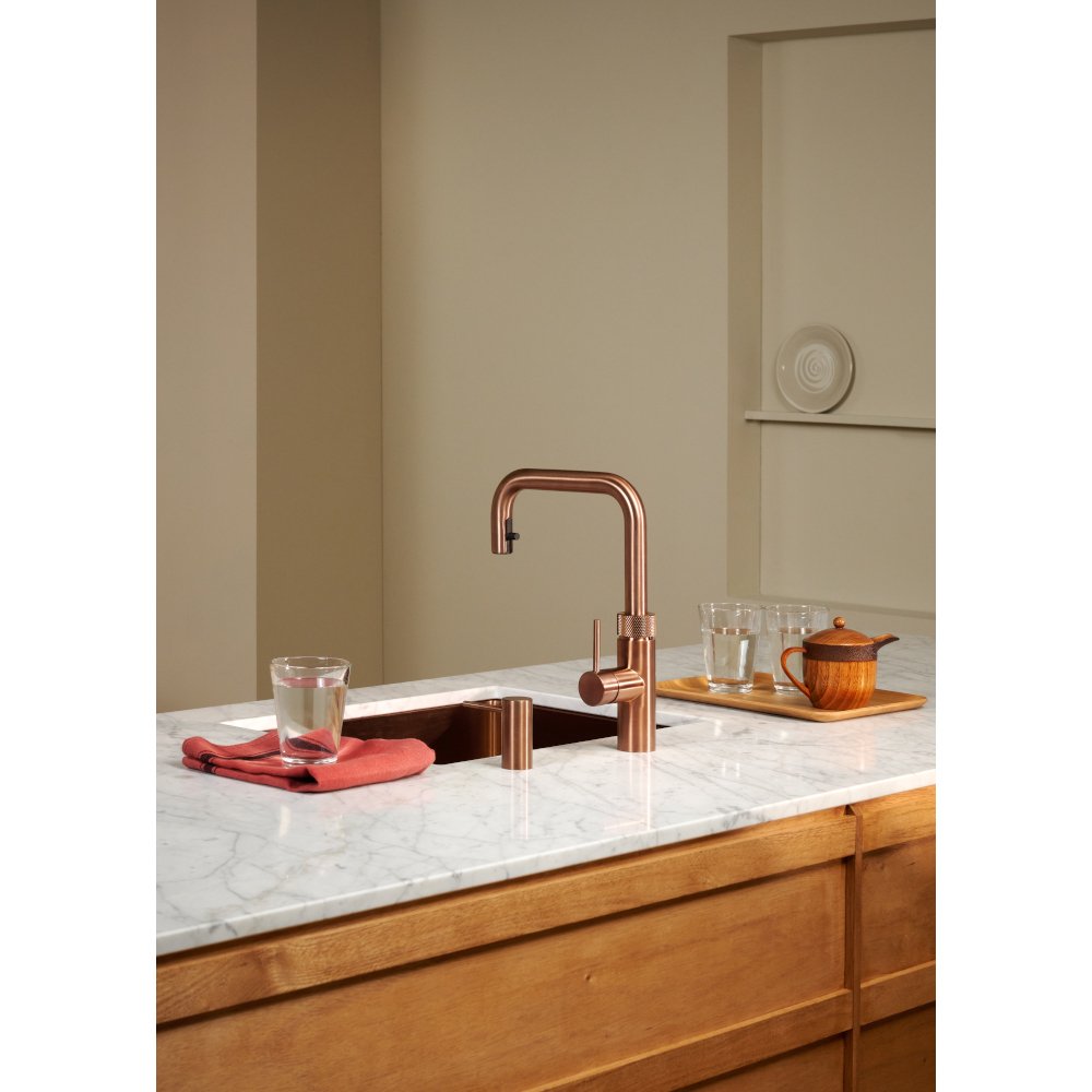 Quooker 2.0FXSRCO Flex Square Tap (Tap Only), Rose Copper