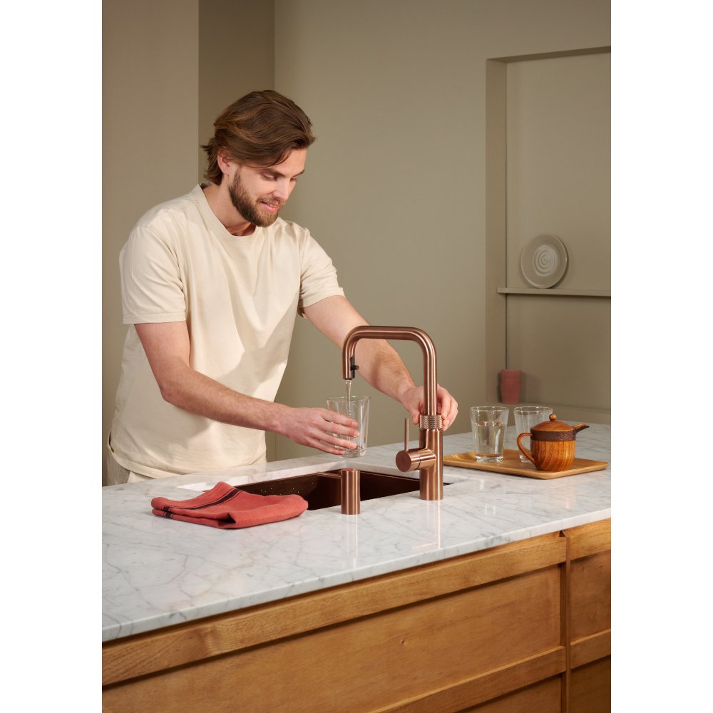 Quooker 2.0FXSRCO Flex Square Tap (Tap Only), Rose Copper