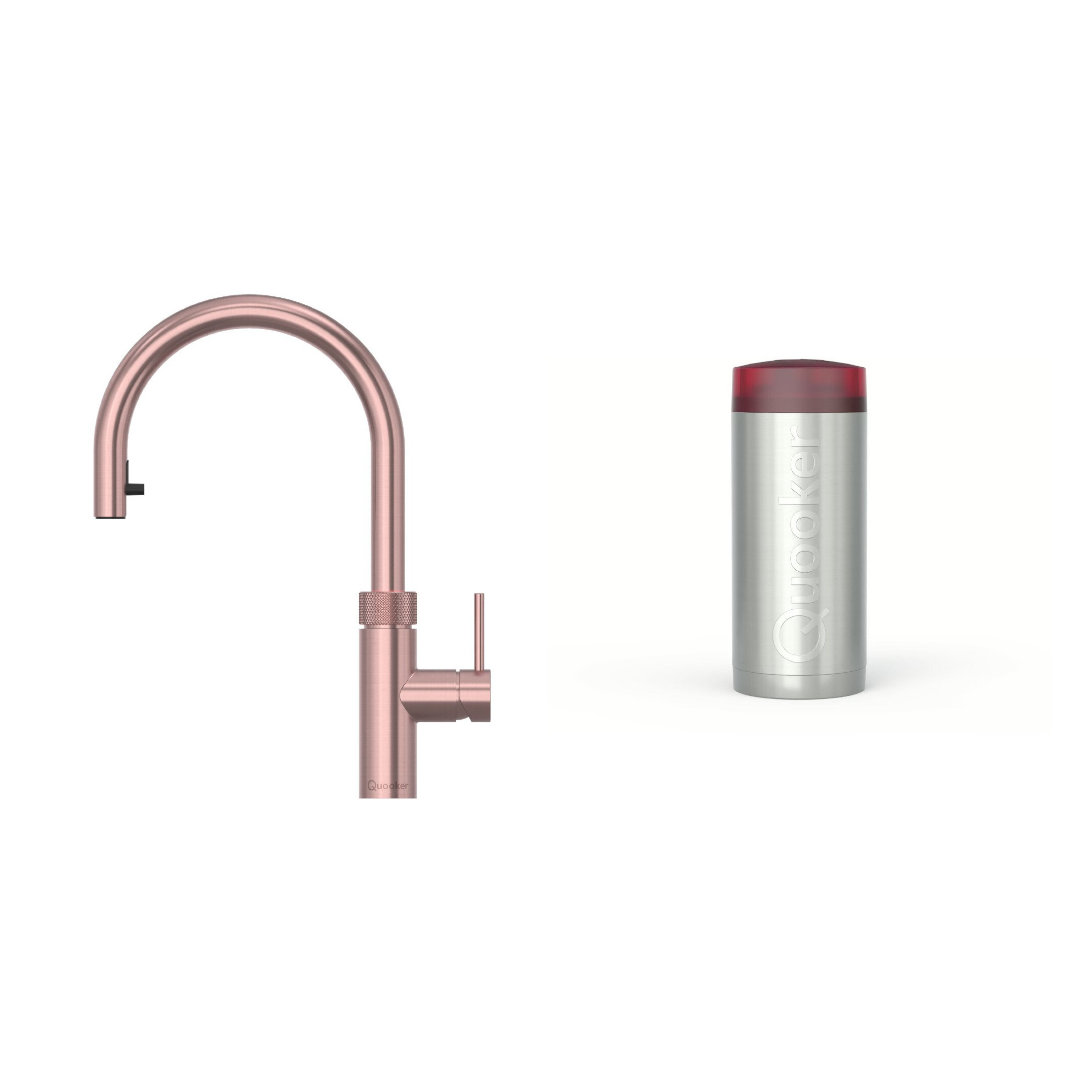 Quooker 2.2+XRRCO 3 in 1 Flex 2.0 Round Tap with COMBI+ Tank, Rose Copper