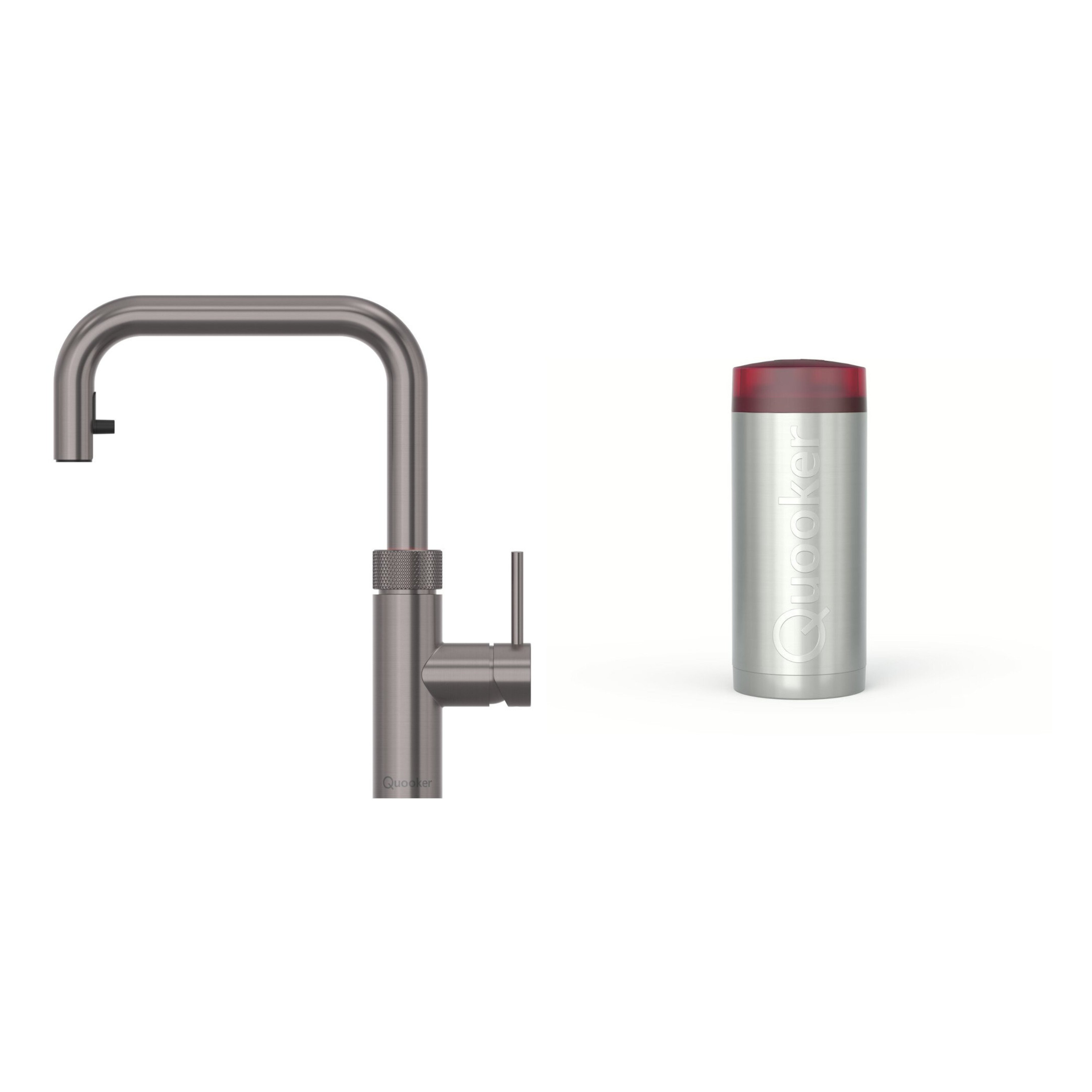 Quooker Flex 2.0 Square Gunmetal Tap with COMBI+ Tank