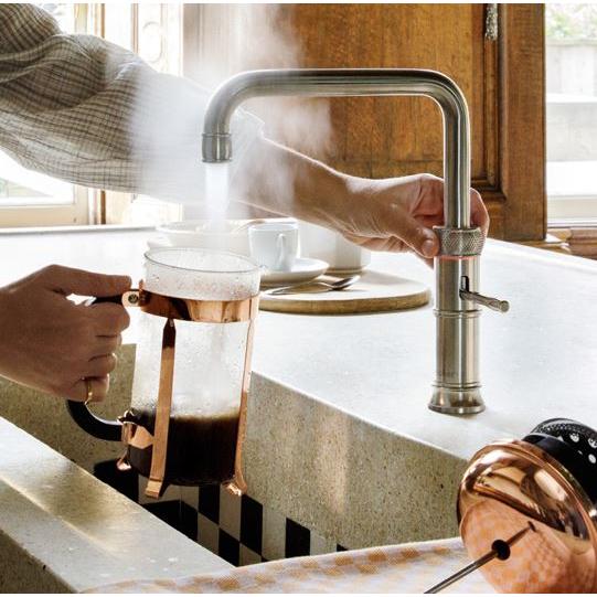 Quooker 2.2CFSCHR 3 in 1 Classic Fusion Square Tap with COMBI Tank, Chrome