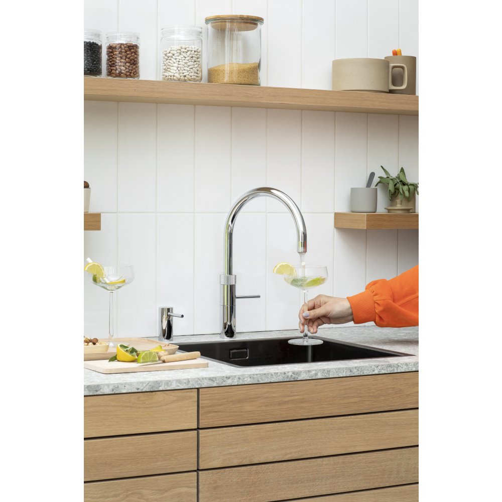 Quooker 2.2FRCHR 3 in 1 Fusion Round Tap with COMBI Tank, Chrome