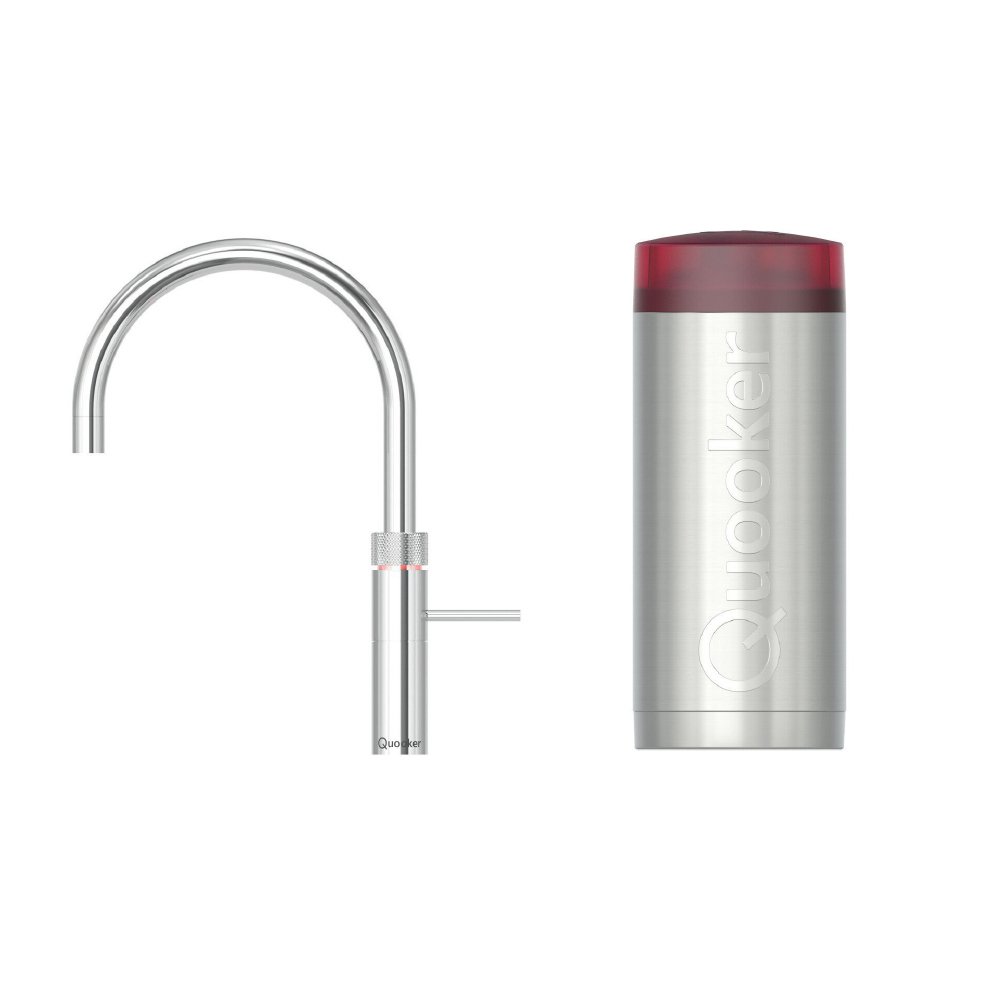 Quooker 2.2FRCHR 3 in 1 Fusion Round Tap with COMBI Tank, Chrome