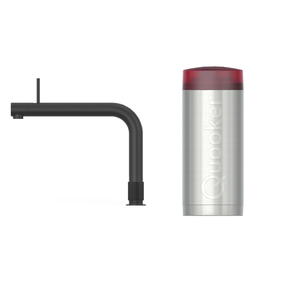 Quooker 2.2FRONTBLK 3 in 1 Front Tap with COMBI Tank, Black