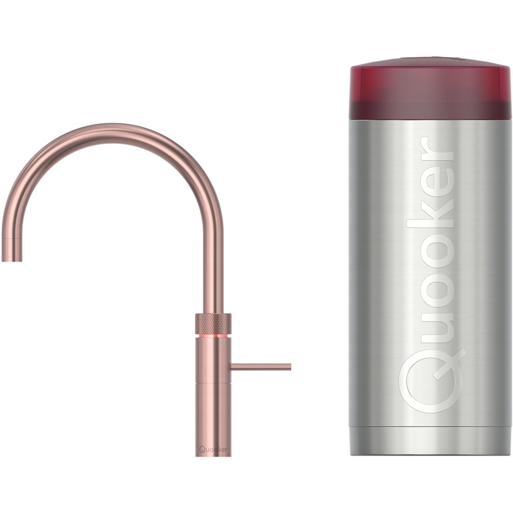 Quooker 2.2FRRCO 3 in 1 Fusion Round Tap with COMBI Tank, Rose Copper