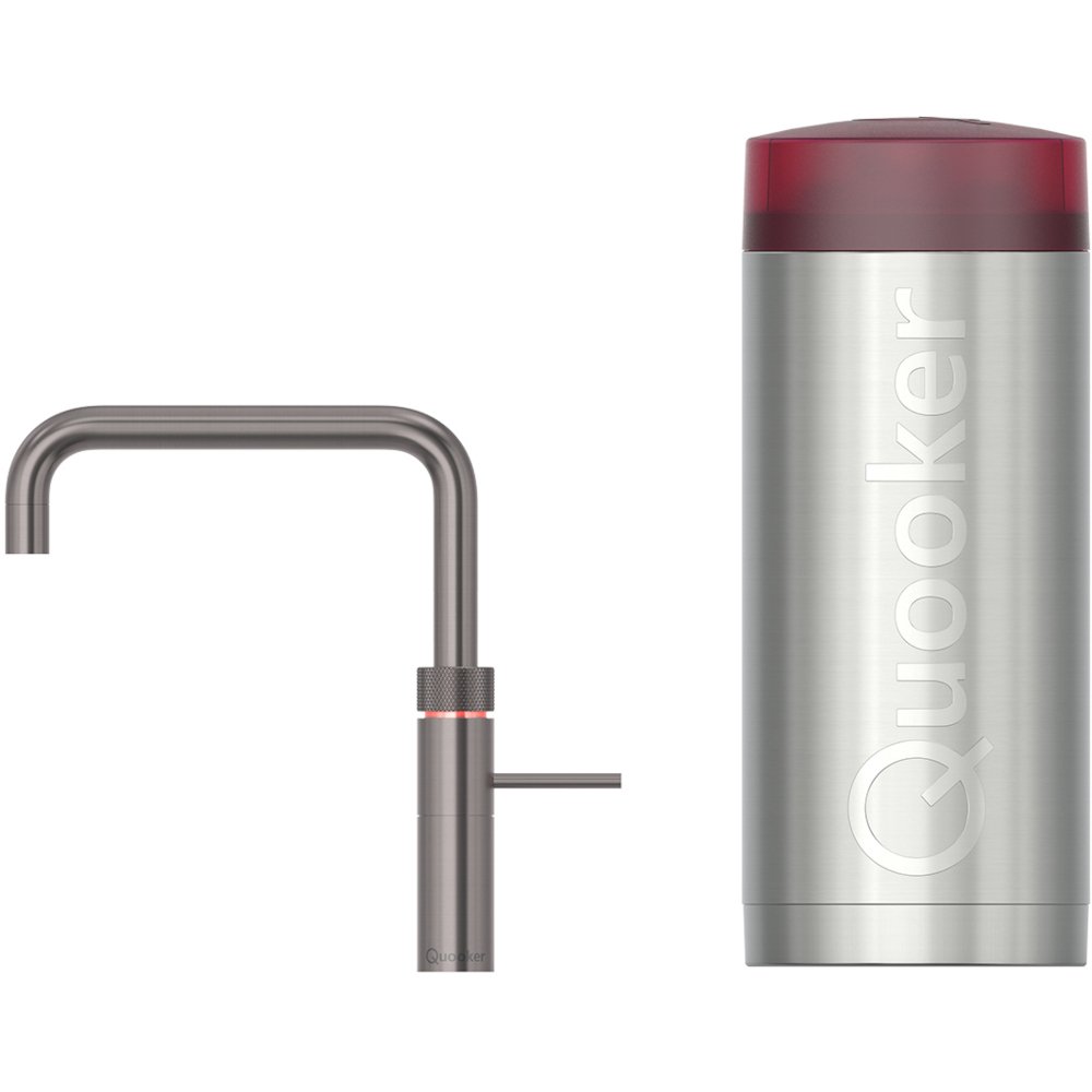 Quooker 2.2FSGME 3 in 1 Fusion Square Tap with COMBI Tank, Gunmetal
