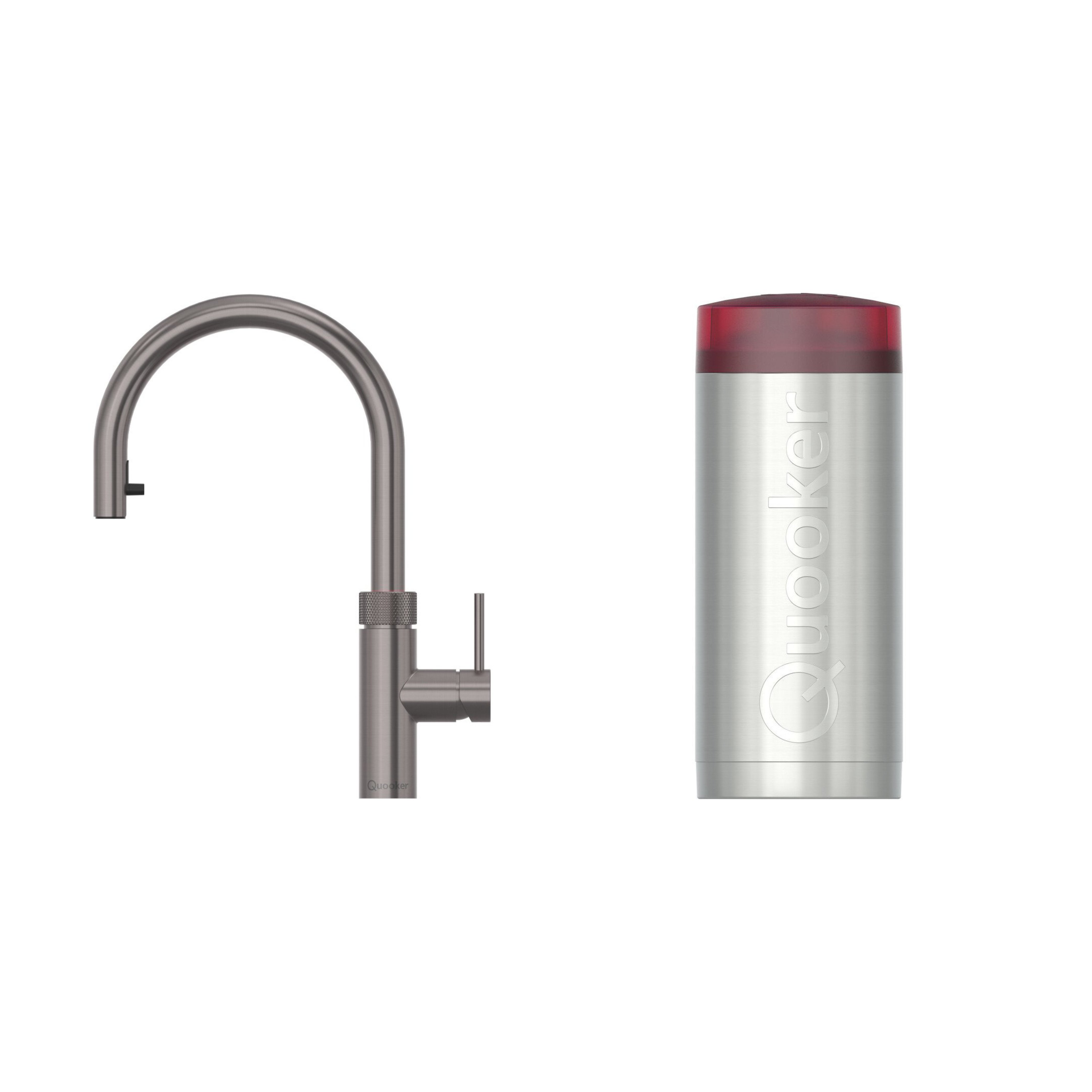 Quooker Flex 2.0 Round Gunmetal Tap with COMBI Tank